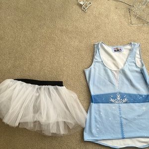 Elsa Disney Princess Running Tank and Tutu